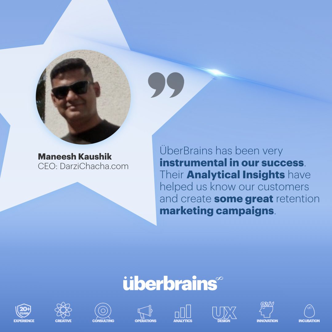 UberBrains Review by Maneesh Kaushik, DarziChacha CEO
